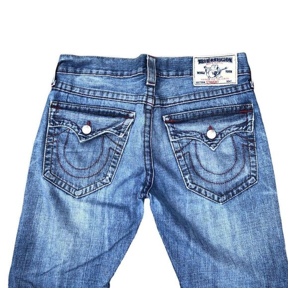 True Religion Jeans Size 31 STRAIGHT Blue - Picture 6 of 10